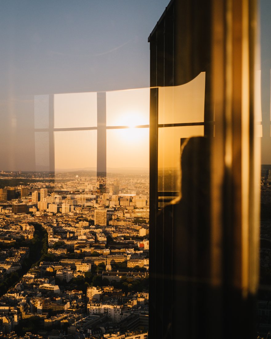 A city skyline at sunset across Southern Africa